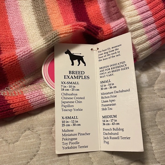 Small Dog Pink Striped Sweater & Leopard Jacket - Picture 11 of 12